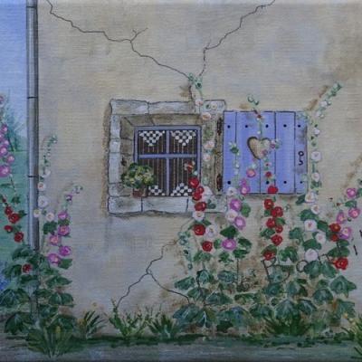 Les roses trémières 
